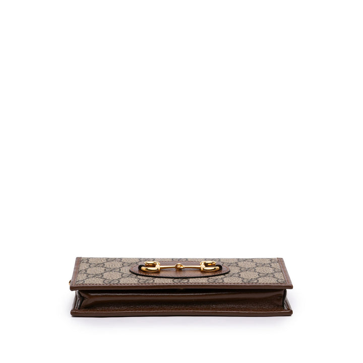 Gucci GG Supreme Horsebit 1955 Wallet on Chain