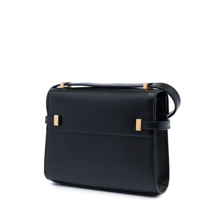 Saint Laurent Manhattan Sac Mini Cuir de veau lisse Noir – vue 2 – GABY PARIS