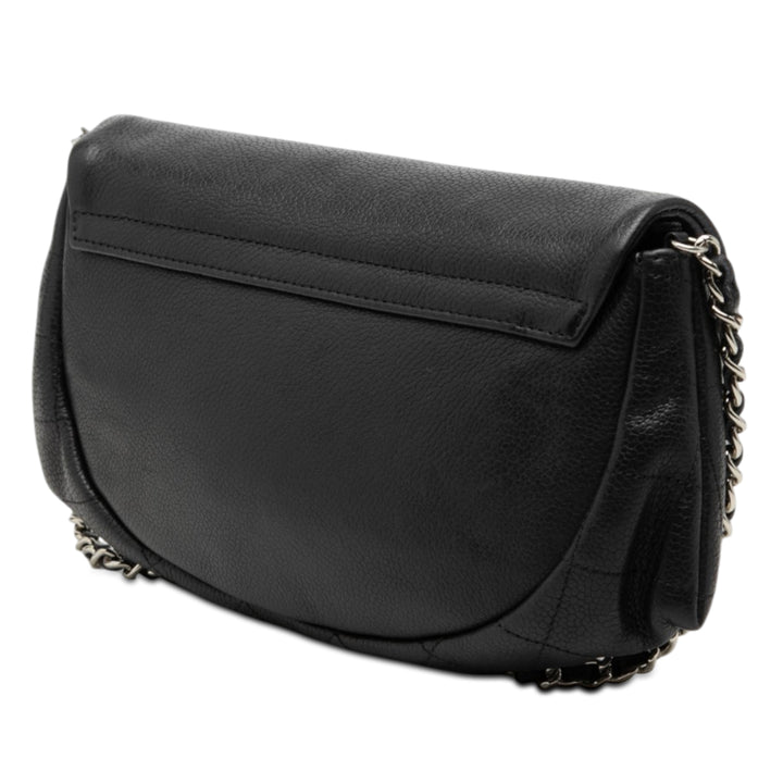 Chanel CC Caviar Half Moon Wallet on Chain