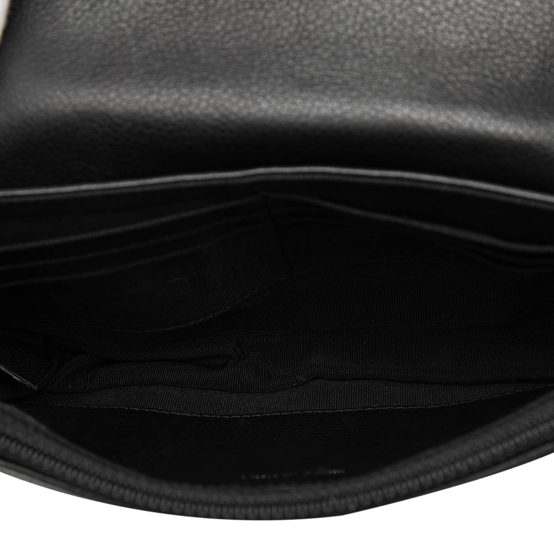 Chanel CC Caviar Half Moon Wallet on Chain