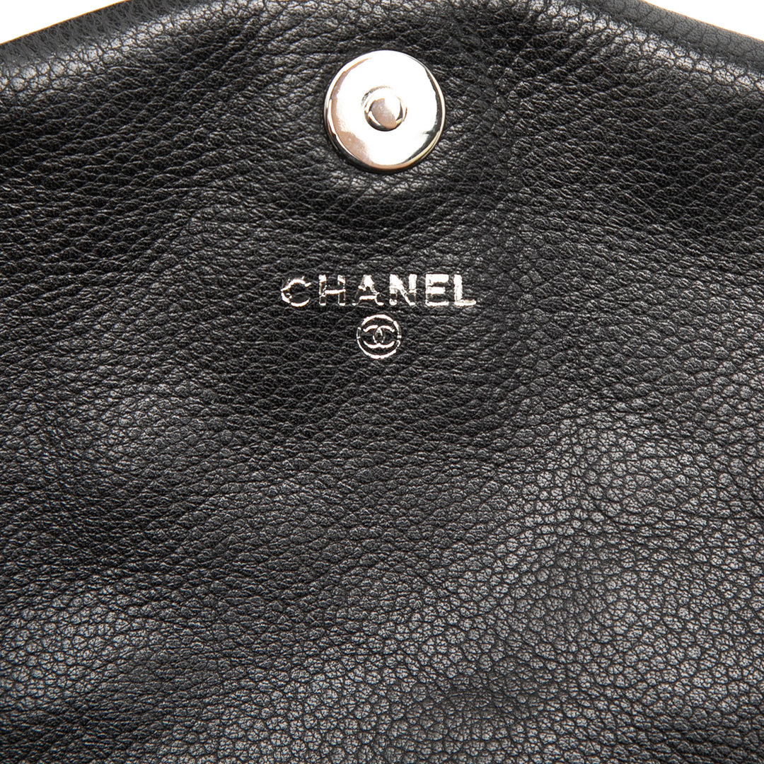 Chanel CC Caviar Half Moon Wallet on Chain