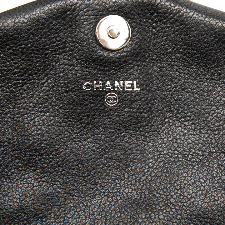 Chanel CC Caviar Half Moon Wallet on Chain