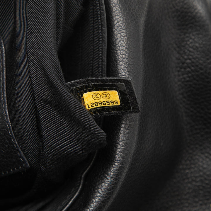 Chanel CC Caviar Half Moon Wallet on Chain