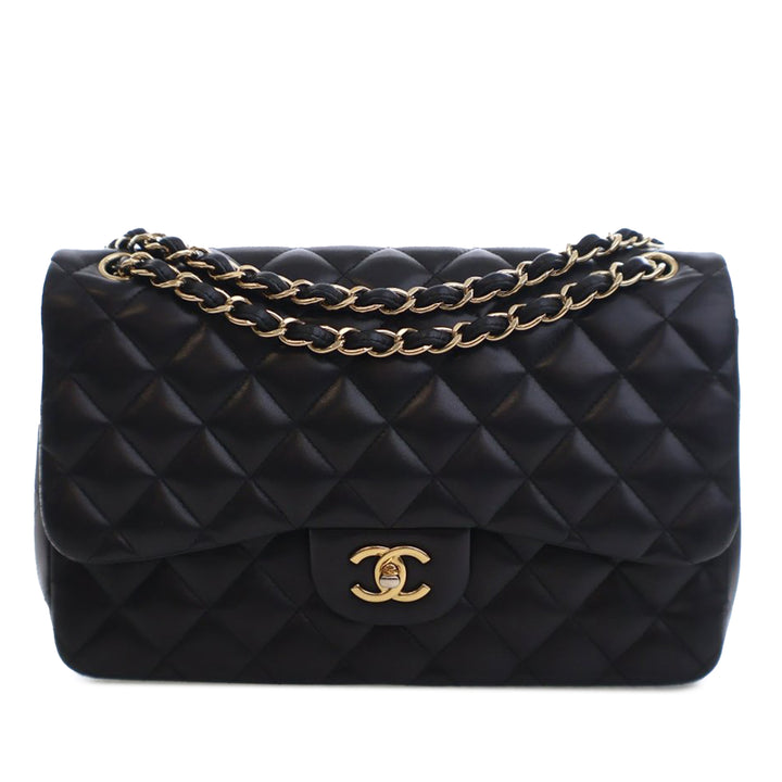 Chanel Jumbo Classic Cuir d’agneau Double rabat
