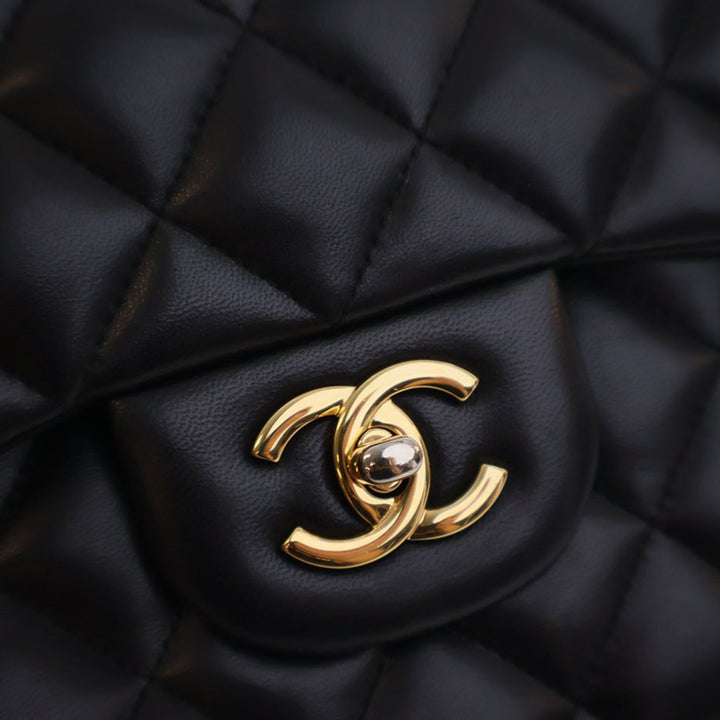 Chanel Jumbo Classic Cuir d’agneau Double rabat