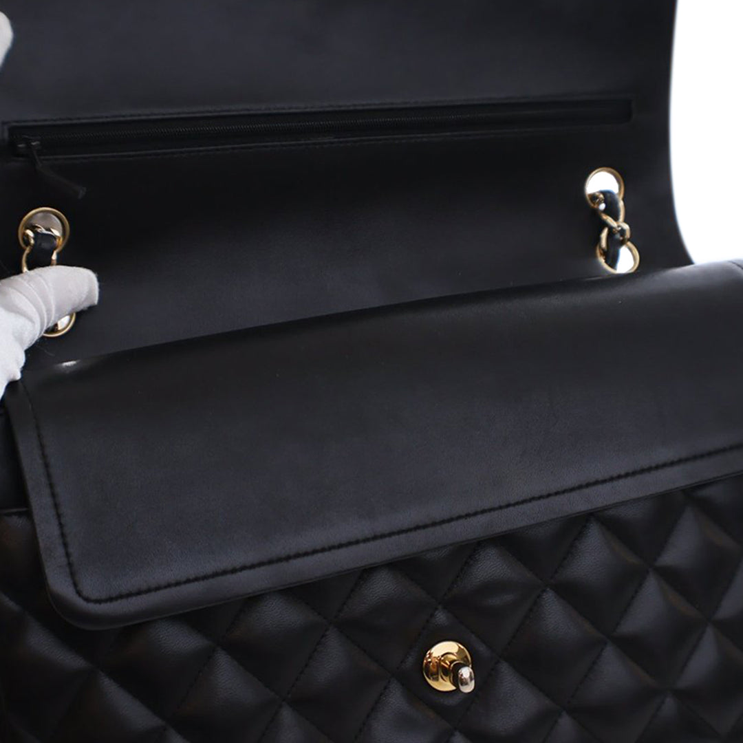 Chanel Jumbo Classic Cuir d’agneau Double rabat