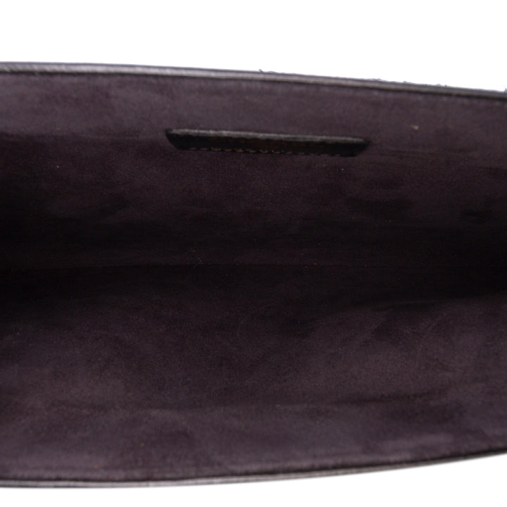 Tweed Chain Around Tablet Holder Black - Gaby Paris