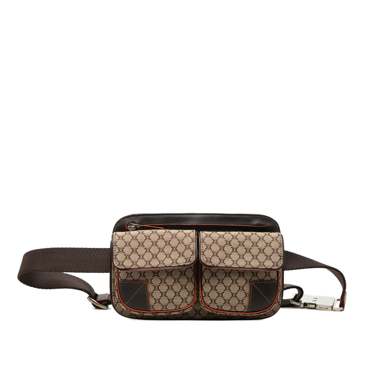 Macadam Double Poche Sac ceinture Beige