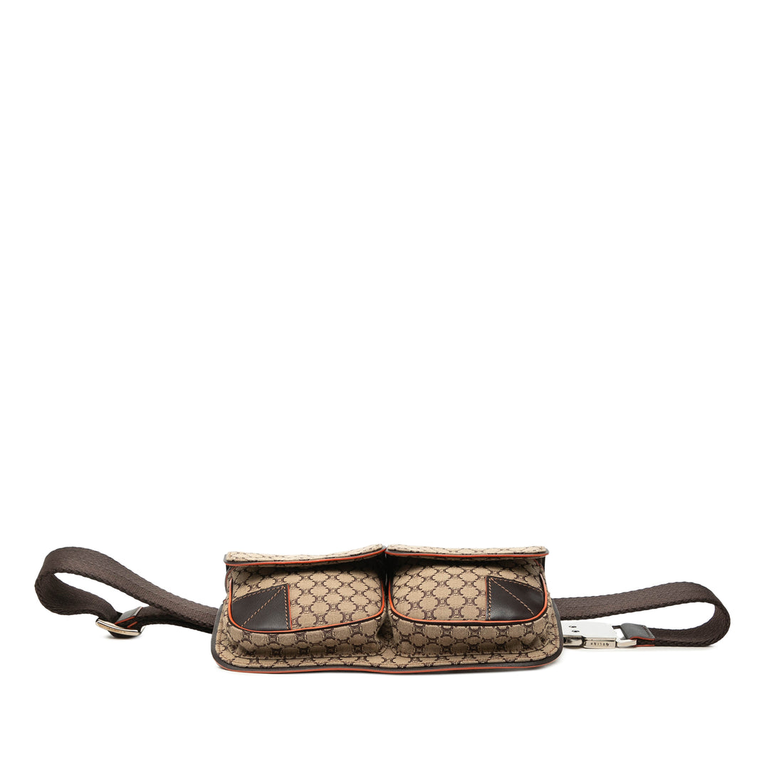 Macadam Double Poche Sac ceinture Beige
