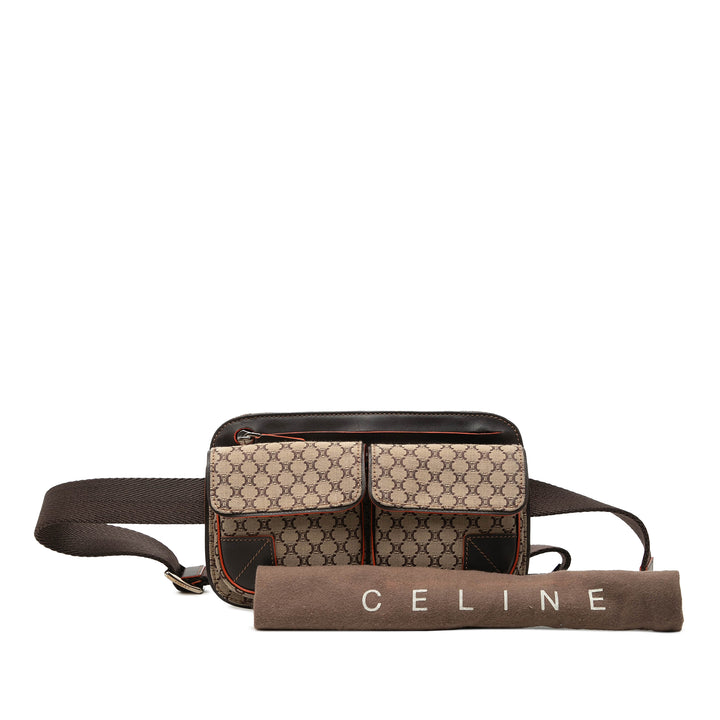 Macadam Double Poche Sac ceinture Beige