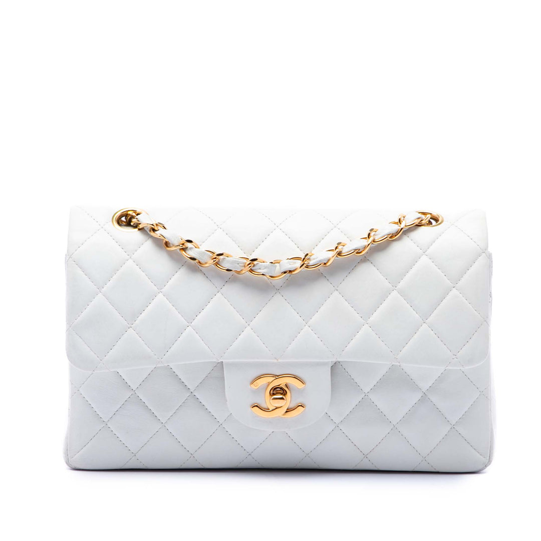 Chanel Small Classic Cuir d’agneau Double rabat