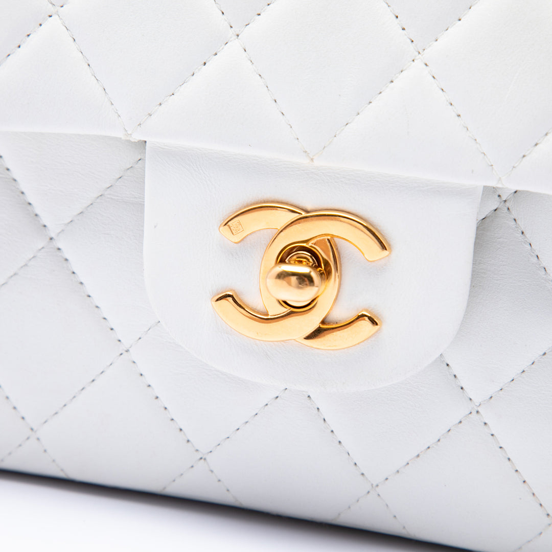 Chanel Small Classic Cuir d’agneau Double rabat