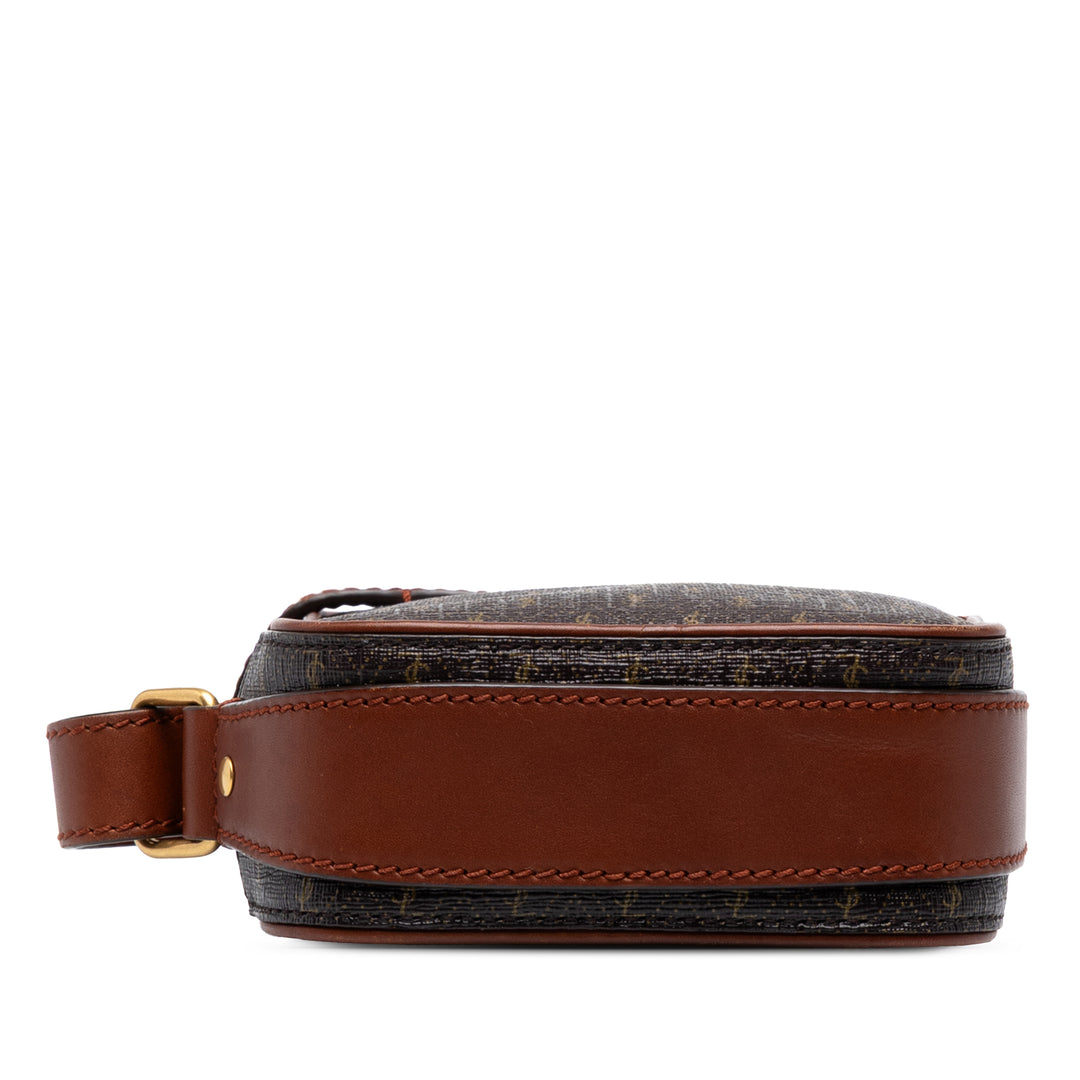 Saint Laurent Pochette Le Monogramme Toile enduite Marron – vue 3 – GABY PARIS