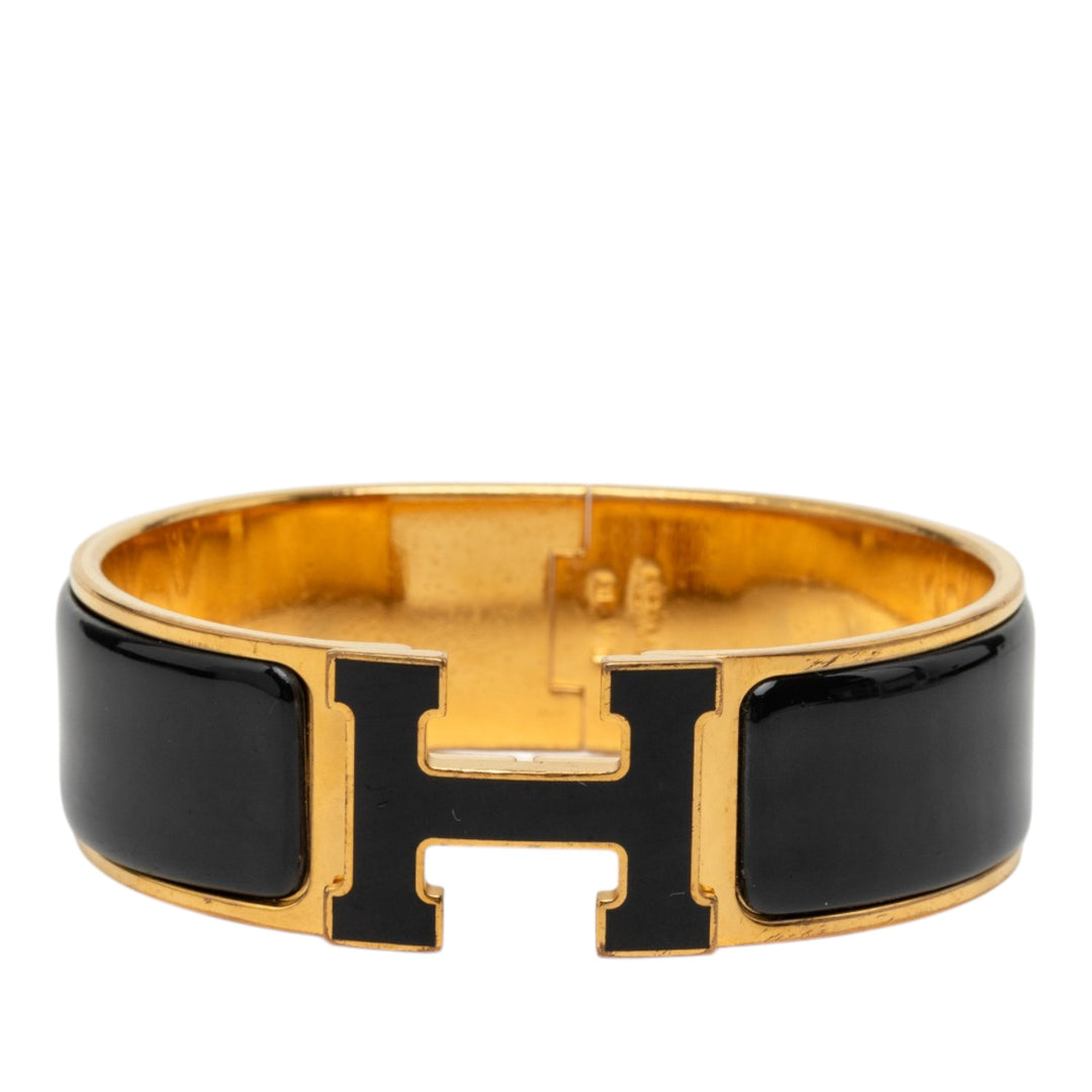 Hermès Wide Émail Clic Clac H Bracelet PM Métal