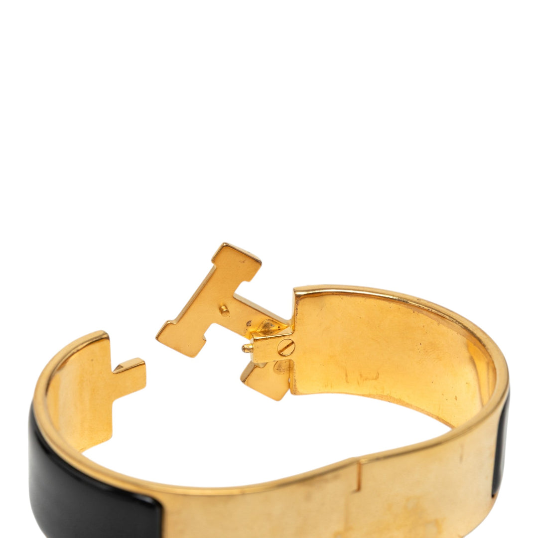 Hermès Wide Émail Clic Clac H Bracelet PM Métal