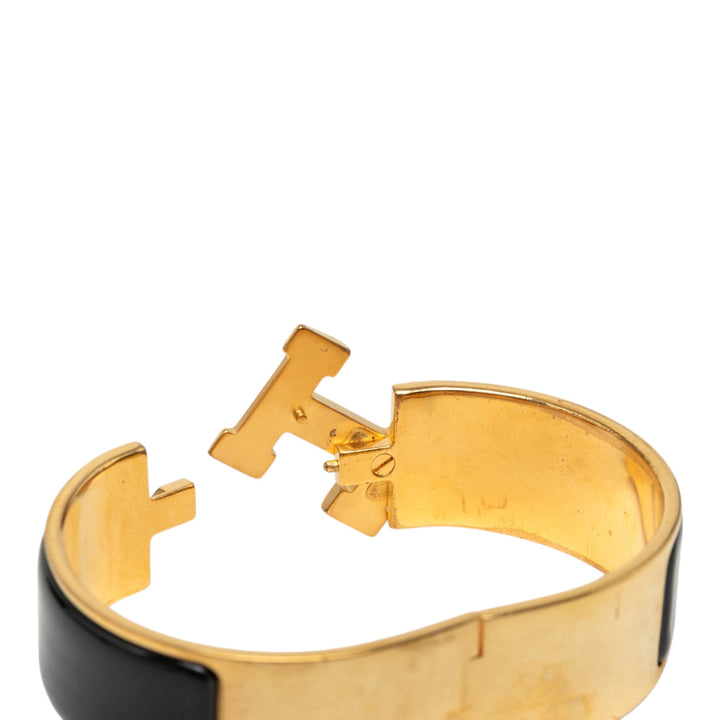 Hermès Wide Émail Clic Clac H Bracelet PM Métal