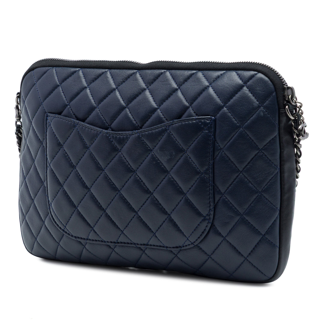 Chanel Matelassé Girl Pochette avec chaîne Petit Cuir d'agneau