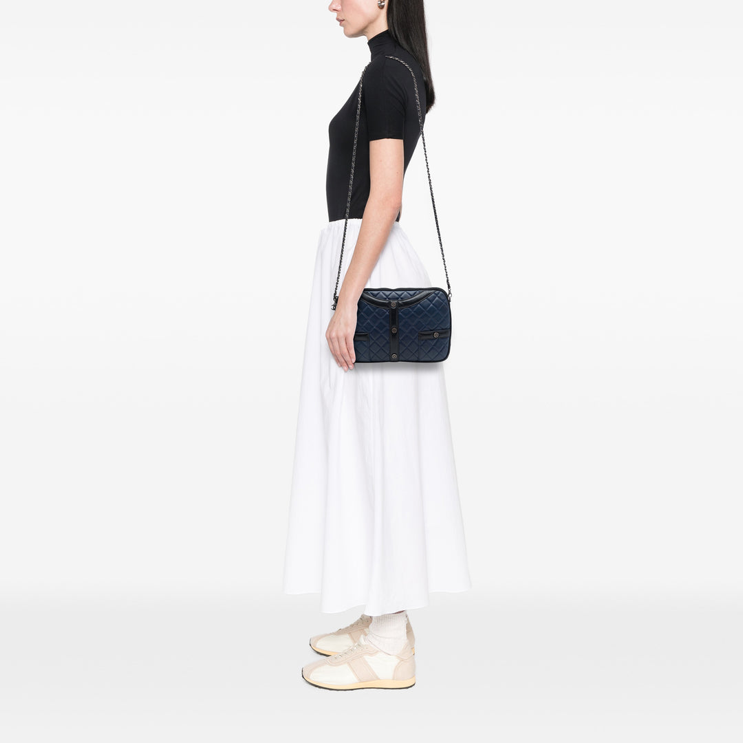 Chanel Matelassé Girl Pochette avec chaîne Petit Cuir d'agneau