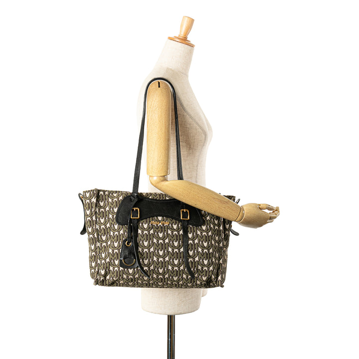 Canvas Monogram Tote Brown - Gaby Paris