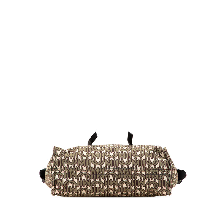 Canvas Monogram Tote Brown - Gaby Paris