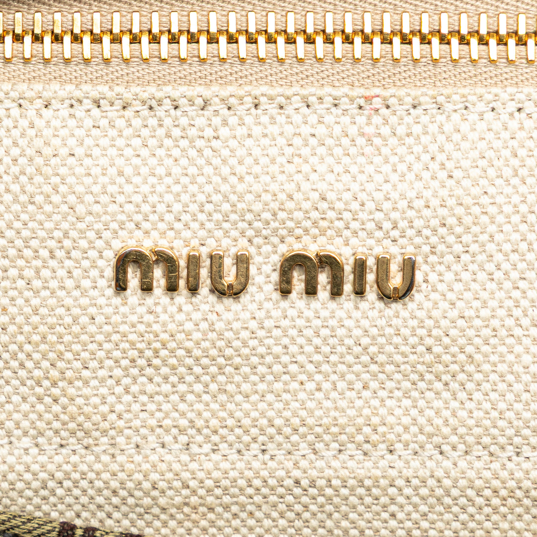 Canvas Monogram Tote Brown - Gaby Paris