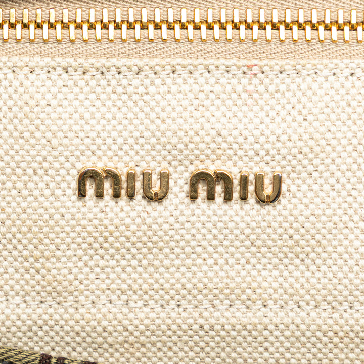 Canvas Monogram Tote Brown - Gaby Paris