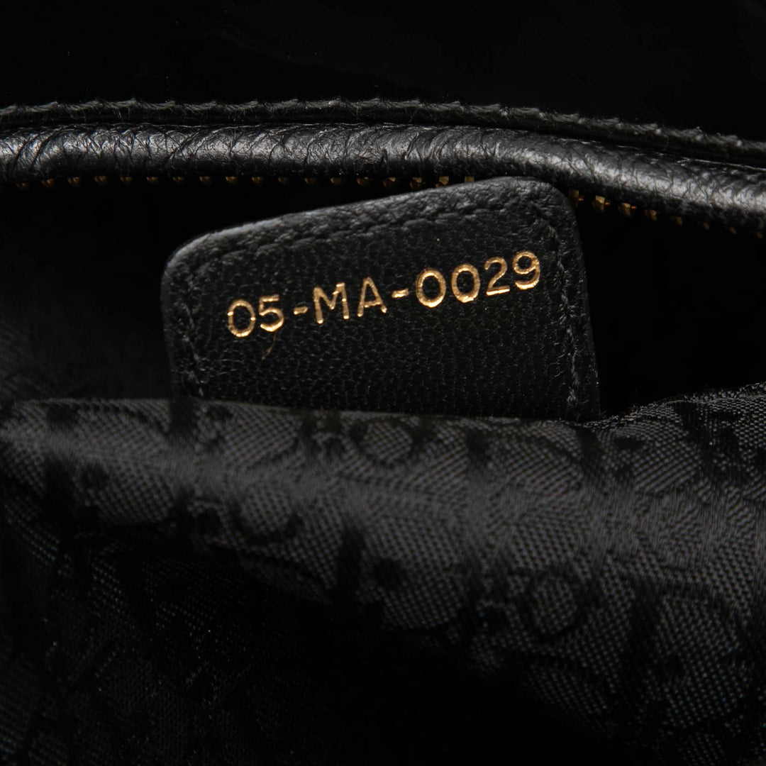Dior Large Cuir verni Cannage Lady Dior