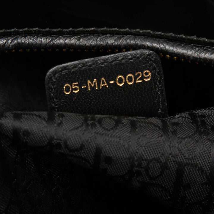 Dior Large Cuir verni Cannage Lady Dior