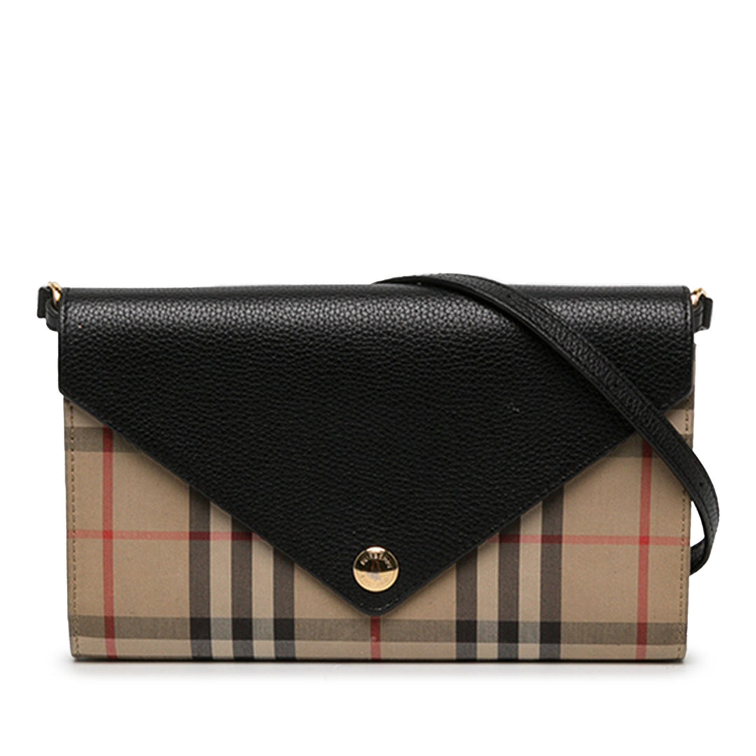 Burberry Portefeuille House Check et Hannah Beige – vue principale – GABY PARIS