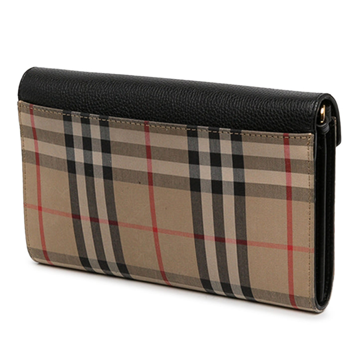 Burberry Portefeuille House Check et Hannah Beige – vue 2 – GABY PARIS