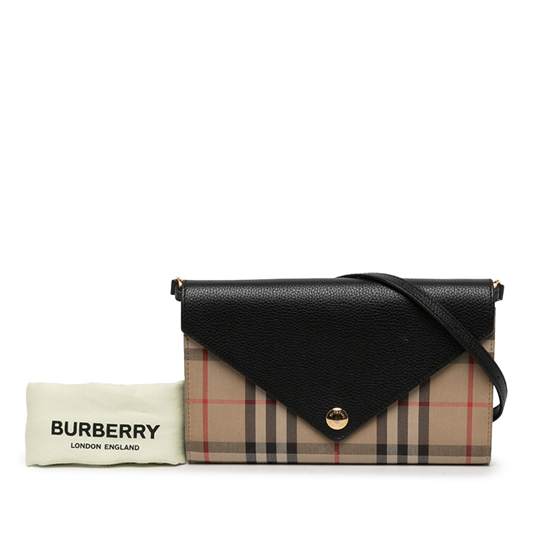 Burberry Portefeuille House Check et Hannah Beige – vue 6 – GABY PARIS