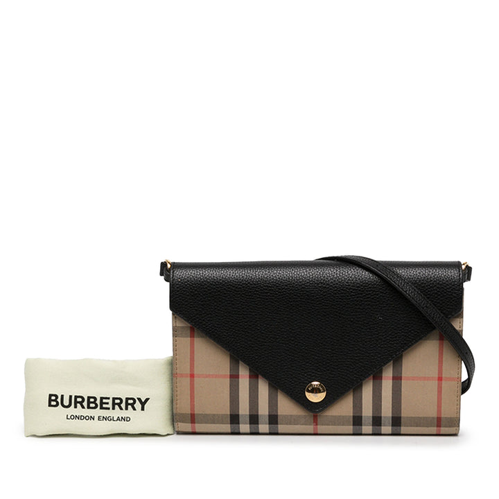 Burberry Portefeuille House Check et Hannah Beige – vue 6 – GABY PARIS