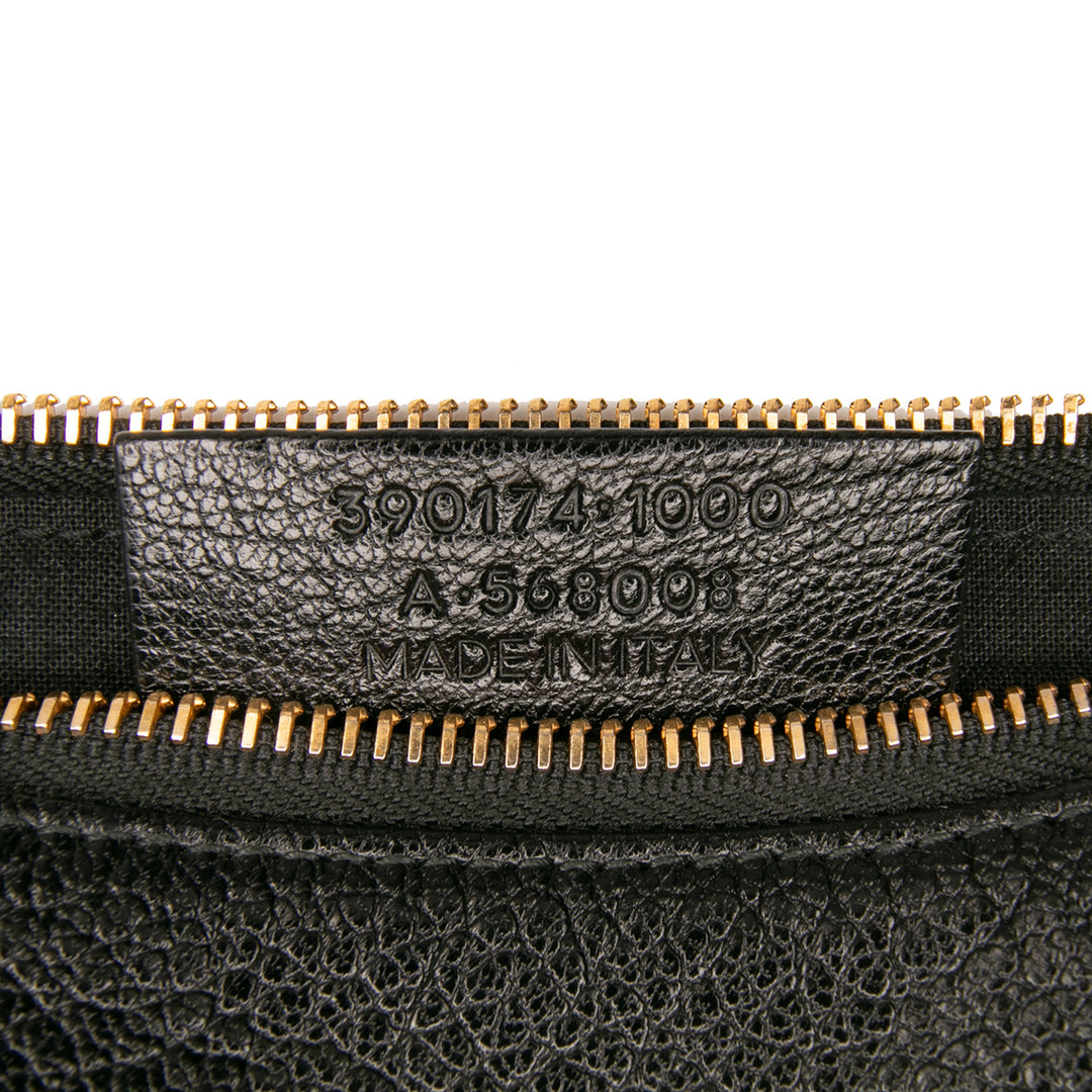 Chevre Motocross Metallic Edge Clutch Black - Gaby Paris