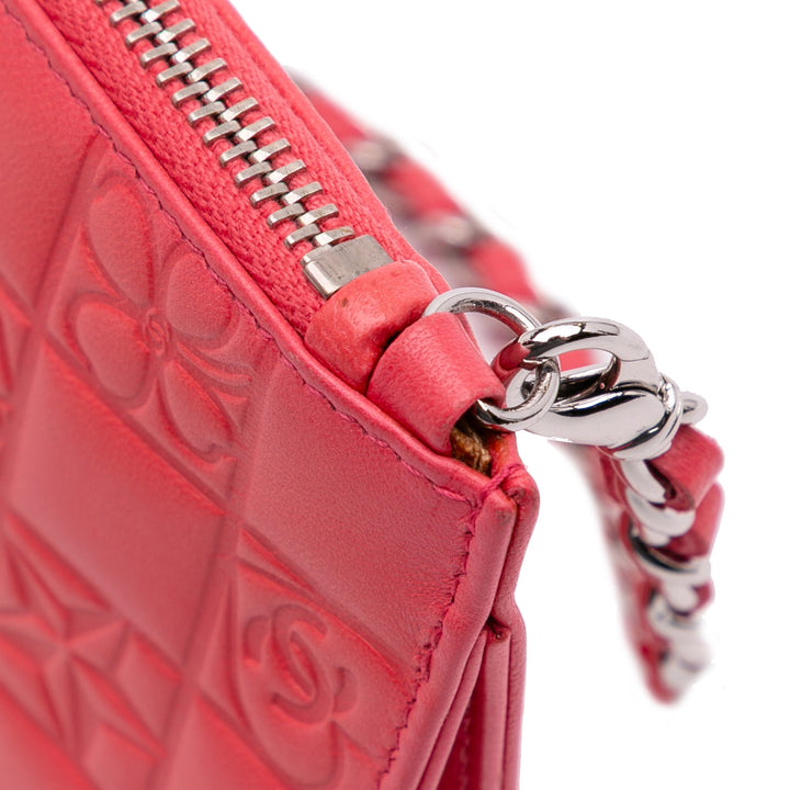 Chanel Cuir d’agneau Precious Symbols Pochette Rose