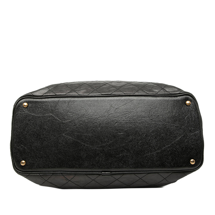 Chanel Matelassé Glazed Caviar Frame Cabas