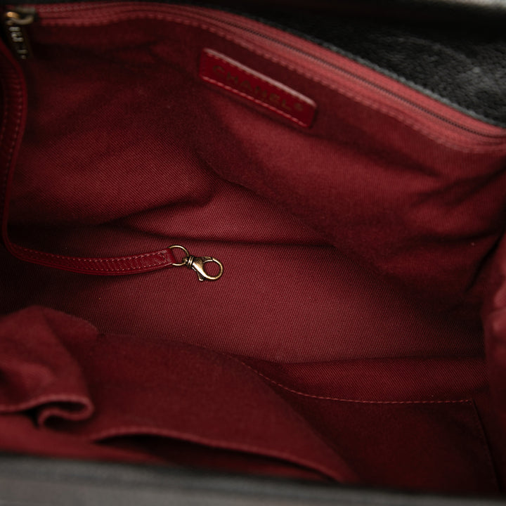 Chanel Matelassé Glazed Caviar Frame Cabas