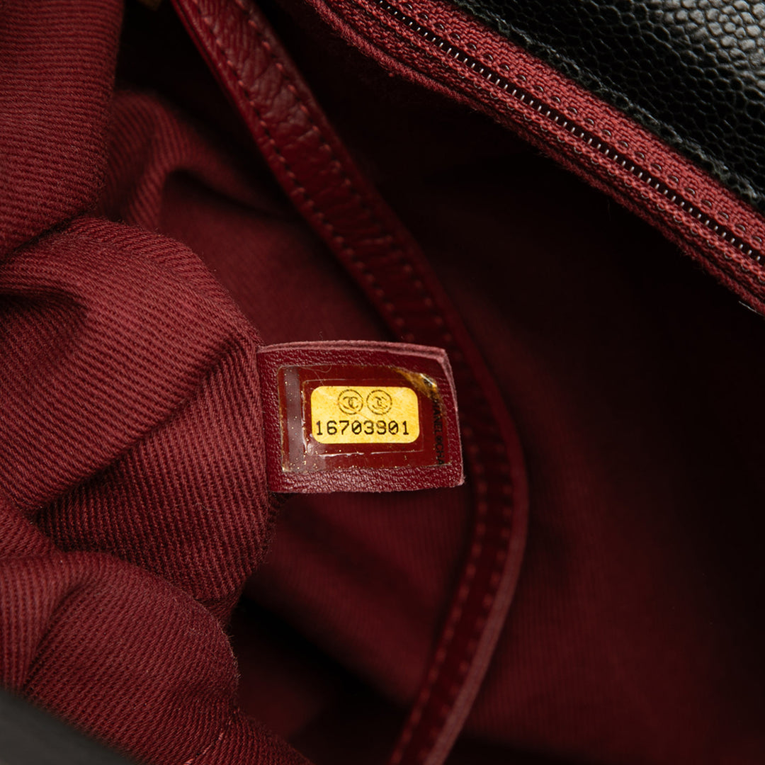 Chanel Matelassé Glazed Caviar Frame Cabas