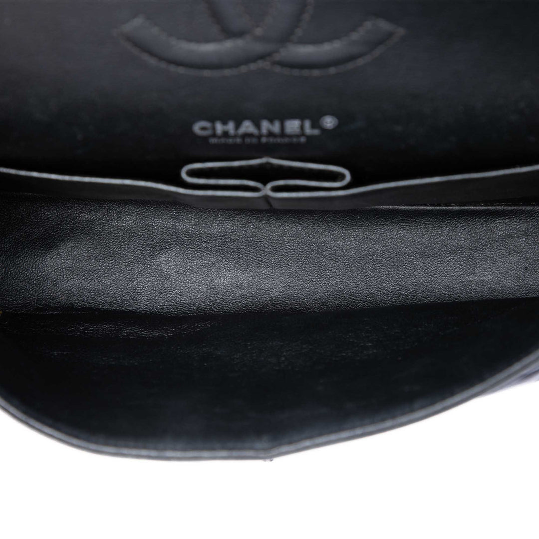 Chanel Medium Classic Chevron Cuir d’agneau Double rabat