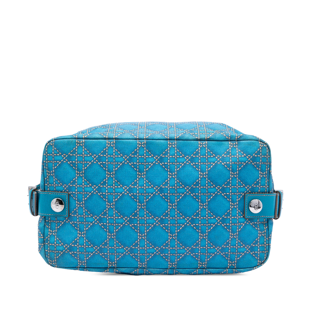 Cannage Imprimé Cherie Sac Bleu
