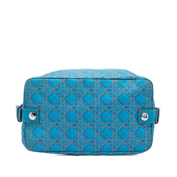 Cannage Imprimé Cherie Sac Bleu