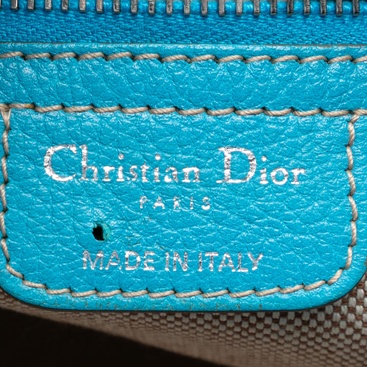 Cannage Imprimé Cherie Sac Bleu