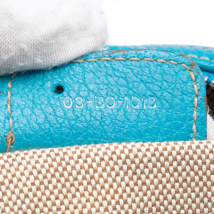 Cannage Imprimé Cherie Sac Bleu