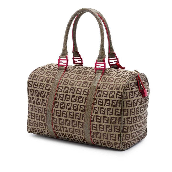 Fendi Zucchino Toile Forever Bauletto Boston Sac