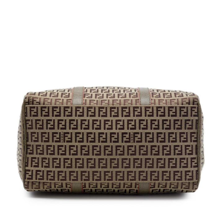 Fendi Zucchino Toile Forever Bauletto Boston Sac