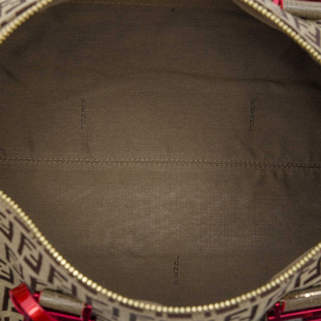 Fendi Zucchino Toile Forever Bauletto Boston Sac