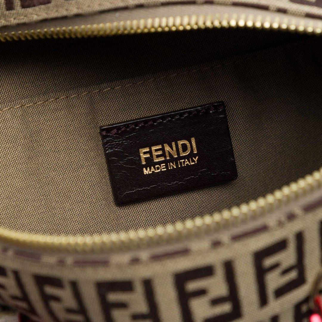 Fendi Zucchino Toile Forever Bauletto Boston Sac