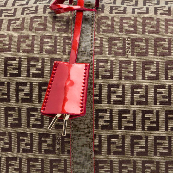 Fendi Zucchino Toile Forever Bauletto Boston Sac