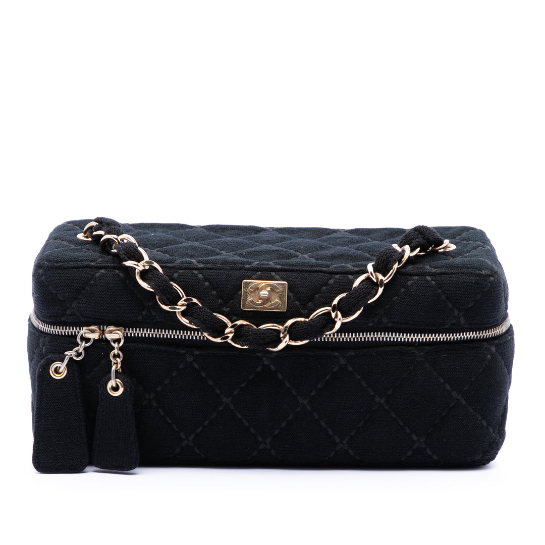 Chanel CC Matelassé Jersey Wild Stitch Vanity