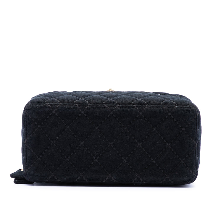 Chanel CC Matelassé Jersey Wild Stitch Vanity