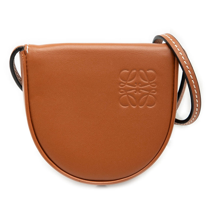Souple Heel Pochette Mini Cuir de veau Marron